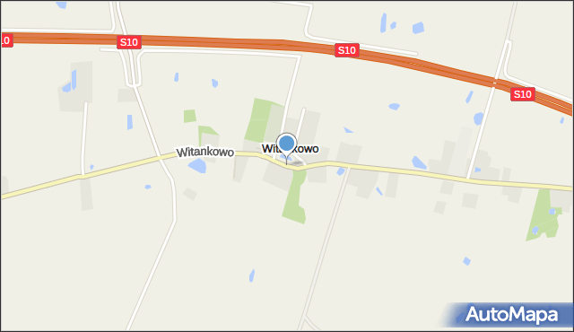 Witankowo, Witankowo, mapa Witankowo