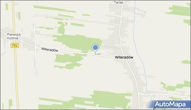 Witeradów, Witeradów, mapa Witeradów