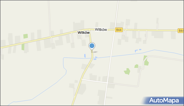 Witków gmina Dołhobyczów, Witków, mapa Witków gmina Dołhobyczów