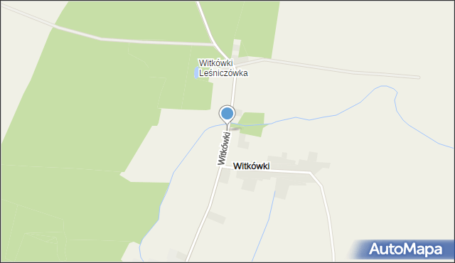 Witkówki, Witkówki, mapa Witkówki