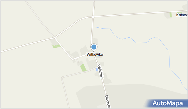 Witkówko, Witkówko, mapa Witkówko