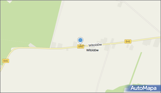 Witoldów gmina Wojsławice, Witoldów, mapa Witoldów gmina Wojsławice