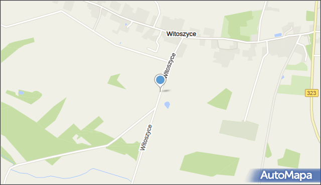 Witoszyce, Witoszyce, mapa Witoszyce