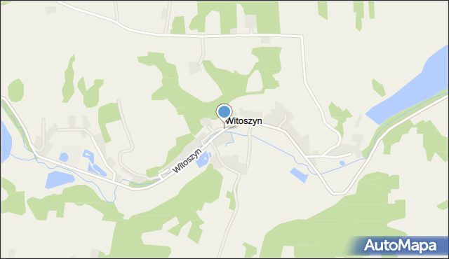 Witoszyn gmina Kazimierz Dolny, Witoszyn, mapa Witoszyn gmina Kazimierz Dolny