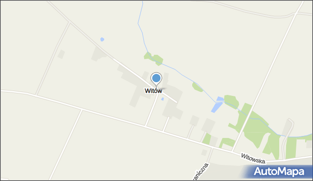 Witów gmina Warta, Witów, mapa Witów gmina Warta