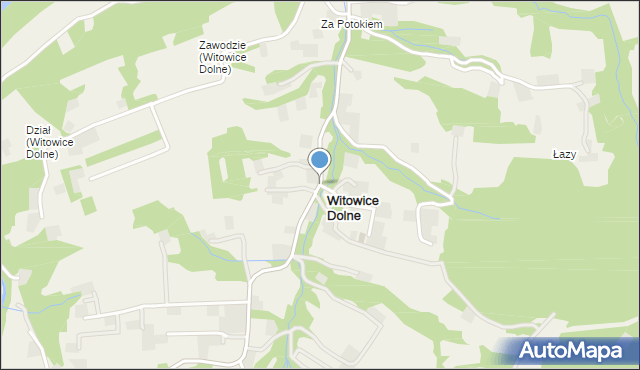 Witowice Dolne, Witowice Dolne, mapa Witowice Dolne