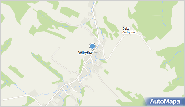 Witryłów, Witryłów, mapa Witryłów