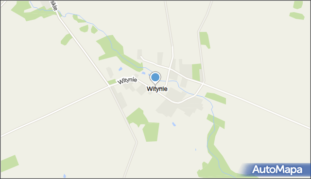 Witynie, Witynie, mapa Witynie