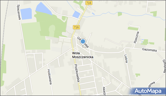 Wola Moszczenicka, Wiśniowa, mapa Wola Moszczenicka