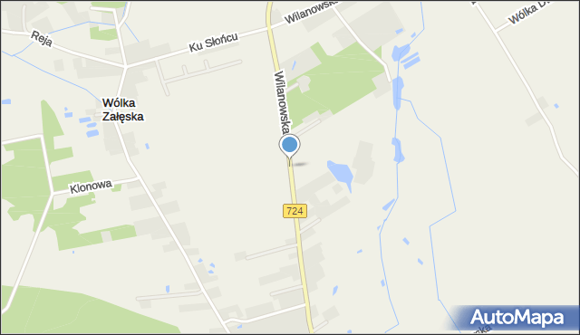 Wólka Dworska, Wilanowska, mapa Wólka Dworska