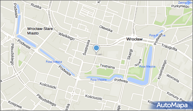 Wrocław, Widok, mapa Wrocławia