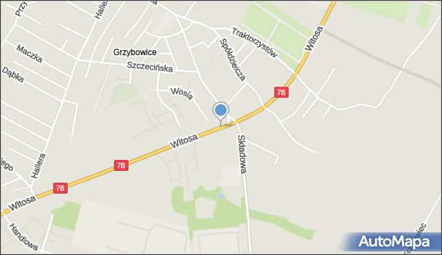 Zabrze, Witosa Wincentego, mapa Zabrza