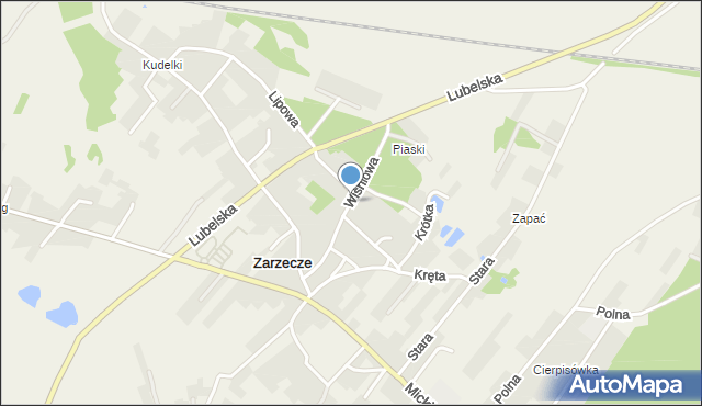 Zarzecze gmina Nisko, Wiśniowa, mapa Zarzecze gmina Nisko