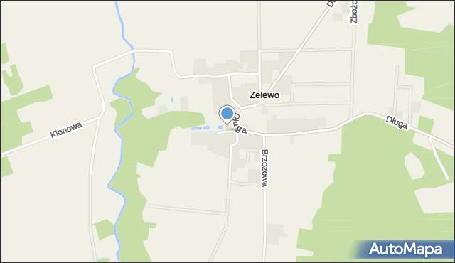 Zelewo, Wiśniowa, mapa Zelewo