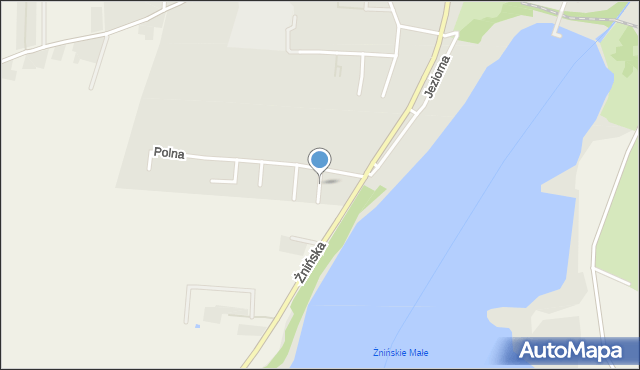 Żnin, Widokowa, mapa Żnin