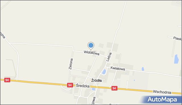 Źródła gmina Miękinia, Widokowa, mapa Źródła gmina Miękinia