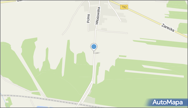 Kotowice gmina Żarki, Włodowska, mapa Kotowice gmina Żarki
