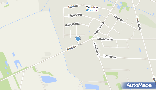 Piszczac, Włodawska, mapa Piszczac