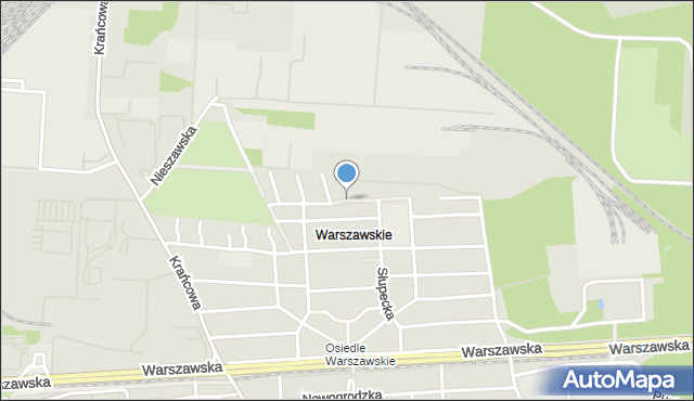 Poznań, Włocławska, mapa Poznania