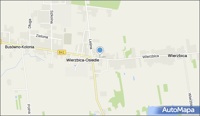 Wierzbica-Osiedle, Włodawska, mapa Wierzbica-Osiedle