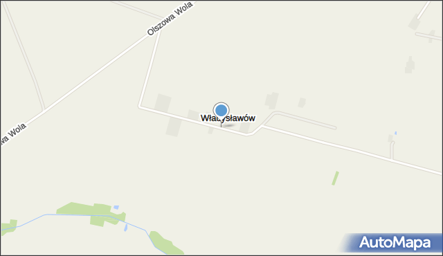 Władysławów gmina Sadkowice, Władysławów, mapa Władysławów gmina Sadkowice