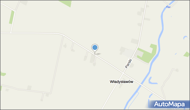 Władysławów gmina Świnice Warckie, Władysławów, mapa Władysławów gmina Świnice Warckie