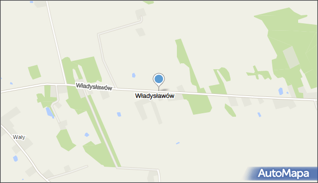 Władysławów gmina Zgierz, Władysławów, mapa Władysławów gmina Zgierz