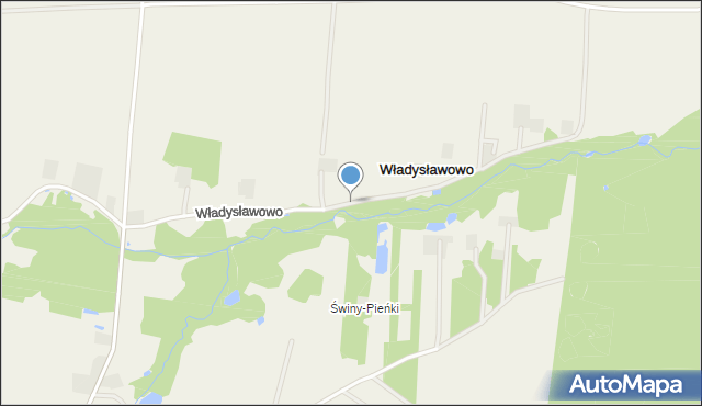 Władysławowo gmina Jeżów, Władysławowo, mapa Władysławowo gmina Jeżów