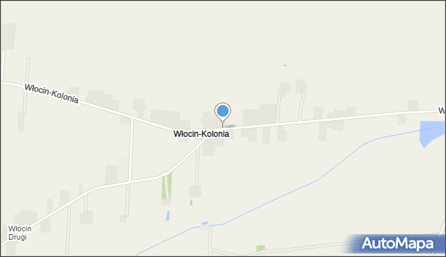 Włocin-Kolonia, Włocin-Kolonia, mapa Włocin-Kolonia