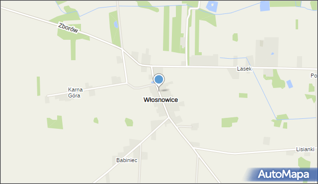 Włosnowice, Włosnowice, mapa Włosnowice