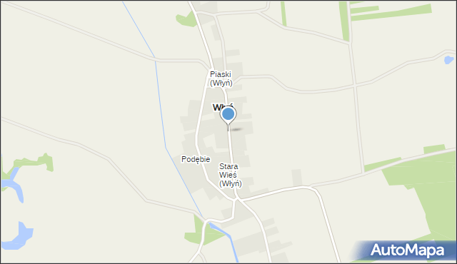 Włyń, Włyń, mapa Włyń