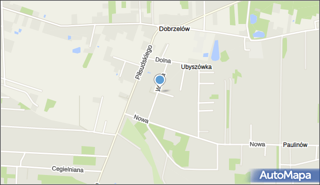 Bełchatów, Wodna, mapa Bełchatów