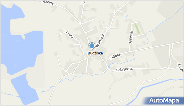 Budziska gmina Kuźnia Raciborska, Wolności, mapa Budziska gmina Kuźnia Raciborska