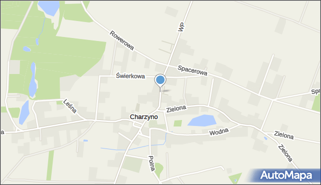 Charzyno, Wojska Polskiego, mapa Charzyno