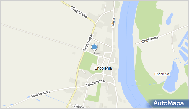 Chobienia, Wolności, mapa Chobienia