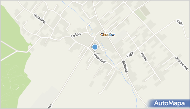 Chudów, Wolności, mapa Chudów