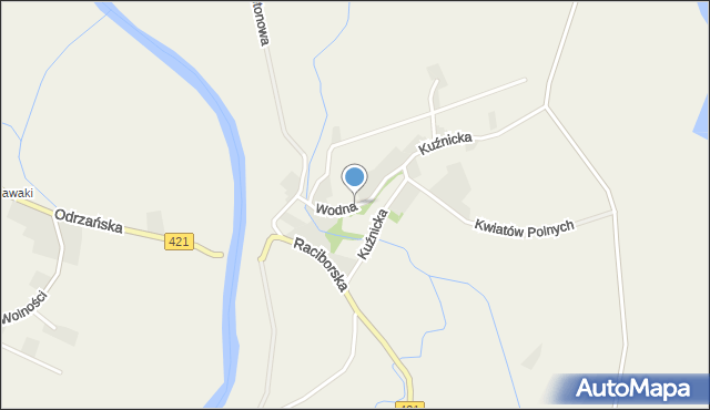 Ciechowice, Wodna, mapa Ciechowice