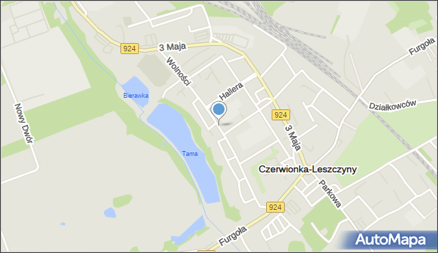 Czerwionka-Leszczyny, Wolności, mapa Czerwionka-Leszczyny