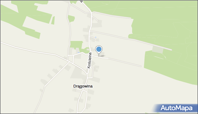 Drągowina, Wodna, mapa Drągowina