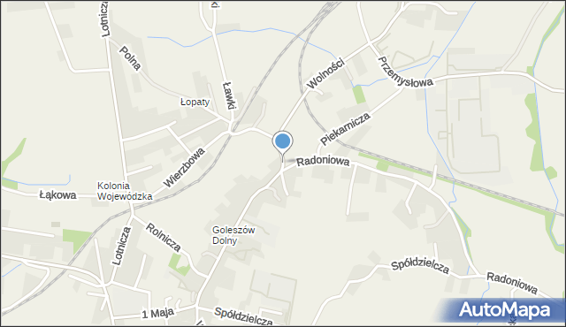 Goleszów powiat cieszyński, Wolności, mapa Goleszów powiat cieszyński