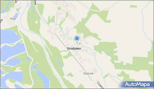 Grodzisko gmina Zator, Wojtyły Karola, mapa Grodzisko gmina Zator