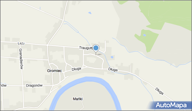 Gromiec, Wołodyjowskiego Michała, mapa Gromiec