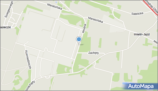 Imielin, Wodna, mapa Imielin