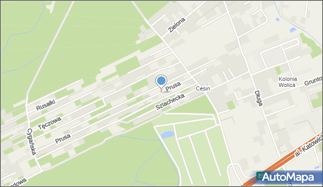 Józefosław, Wolica, mapa Józefosław