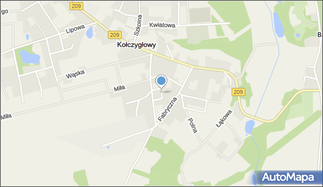 Kołczygłowy, Wolności, mapa Kołczygłowy