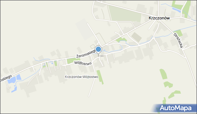 Krzczonów powiat lubelski, Wójtostwo, mapa Krzczonów powiat lubelski