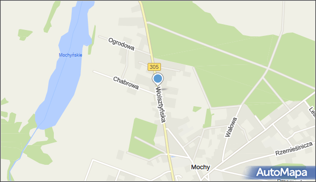 Mochy, Wolsztyńska, mapa Mochy