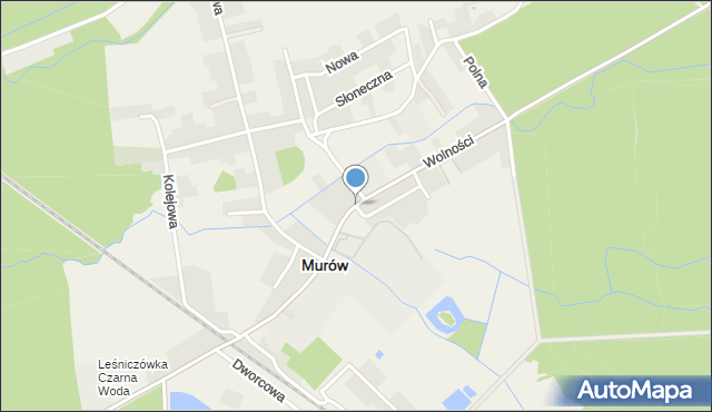 Murów, Wolności, mapa Murów