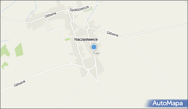 Naczęsławice, Wolności, mapa Naczęsławice