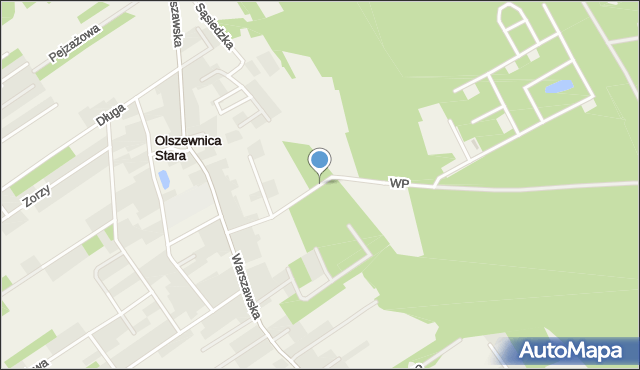 Olszewnica Stara, Wojska Polskiego, mapa Olszewnica Stara